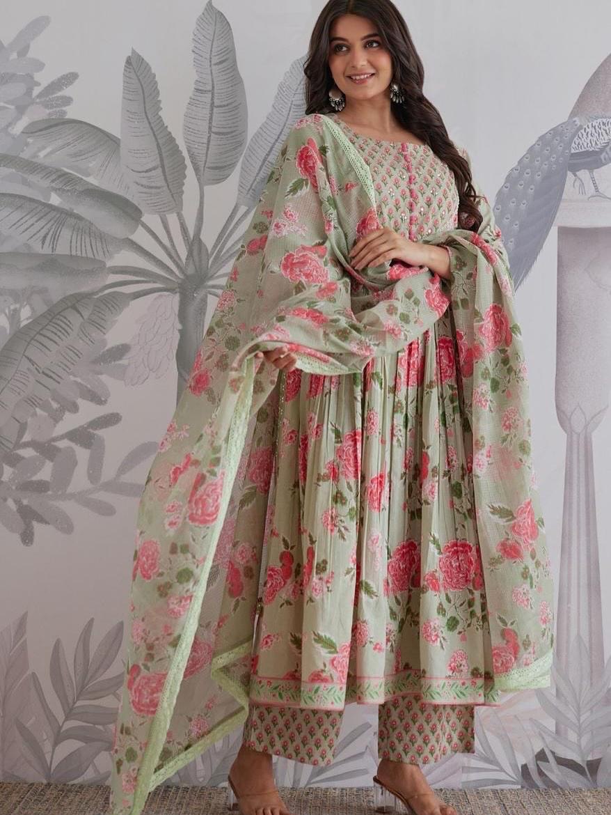 rose printed kutri