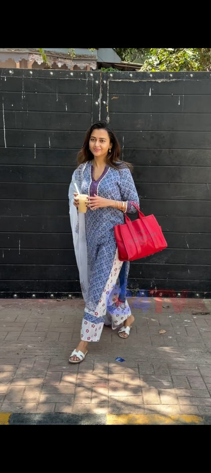 blue kurti